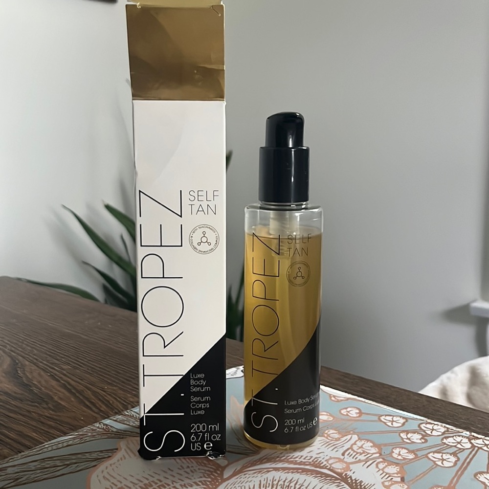 St. Tropez Luxe Body Serum Full Size 6.7 Oz Used Once